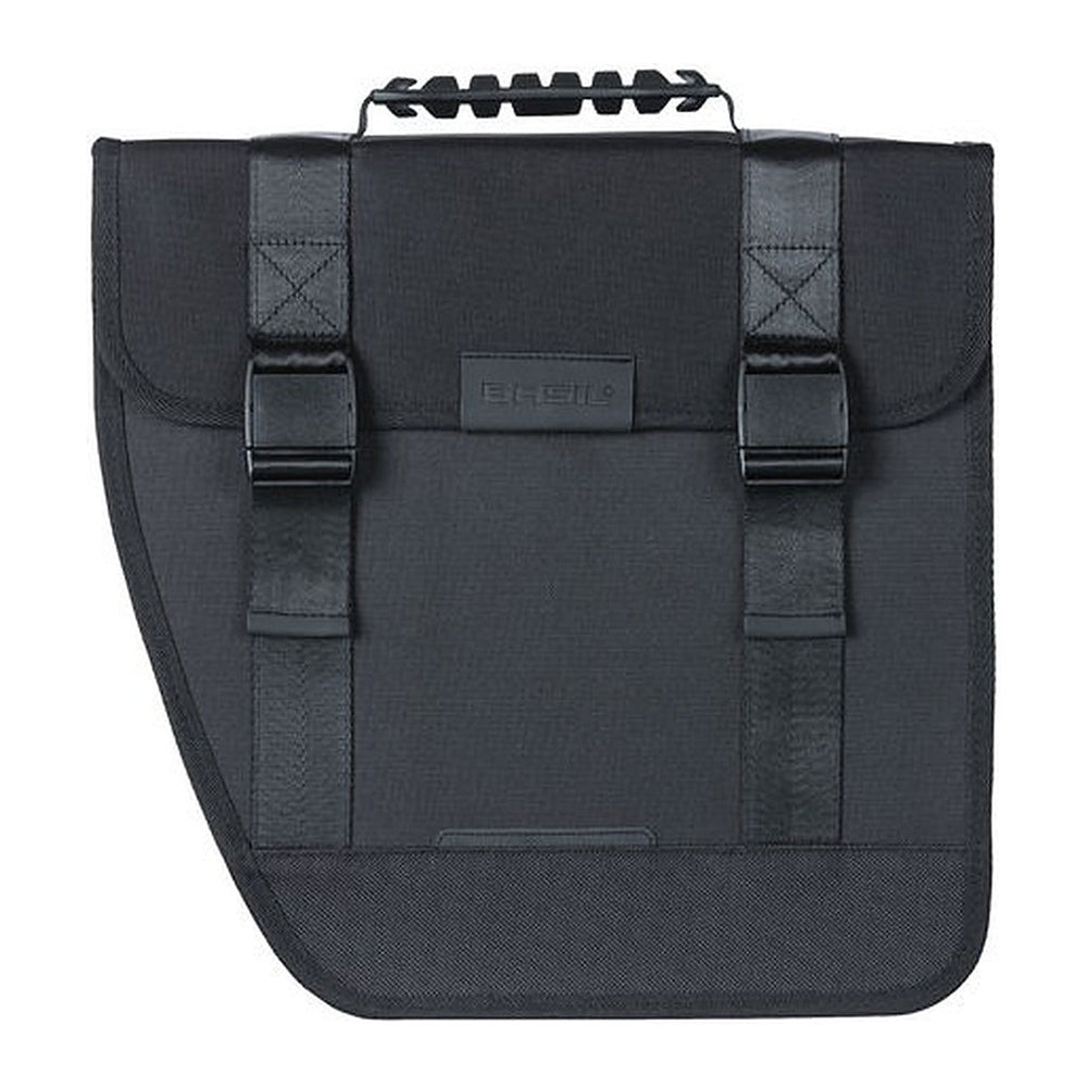 Sacoche vélo Basil Tour simple – gauche 14 L – la sacoche noire vue de profil