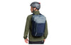 Sacoche vélo Vaude Cycle 28 II portée en sac à dos (coloris Heron)