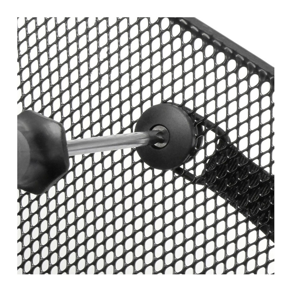 Sangle réfléchissante pour panier vélo KlickFix SeeMe – Sangle SeeMe, 51 cm – le detail de la fixation sur les mailles
