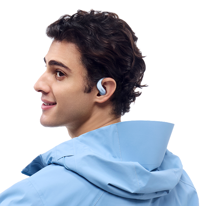 Écouteurs Shokz OpenFit Air 2 Bleu Glacier 5