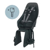 Siège vélo enfant arrière Urban Iki - Ta-ke porte-bagage coloris Noir/Noir sur fond blanc