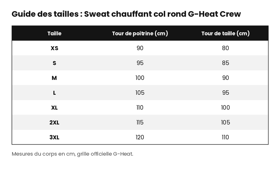 sweat-chauffant-col-rond-g-heat-crew-guide-tailles
