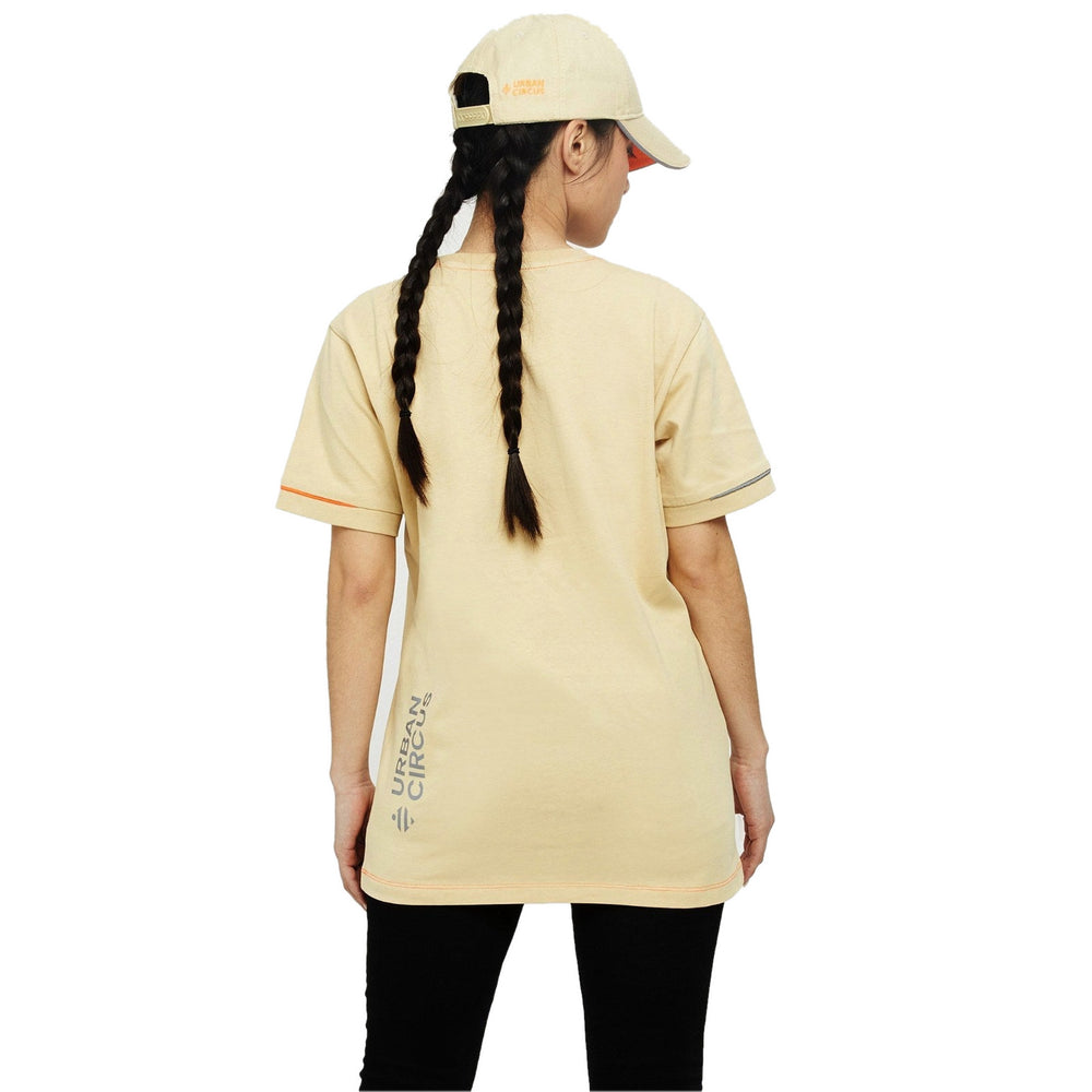 T-shirt réfléchissant Urban Circus Faron Orange/Beige photo 3