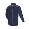 Veste de pluie vélo Tucano Urbano Nano Rain Zeta Hydroscud bleu foncé, vue de dos avec soufflet zippé réfléchissant