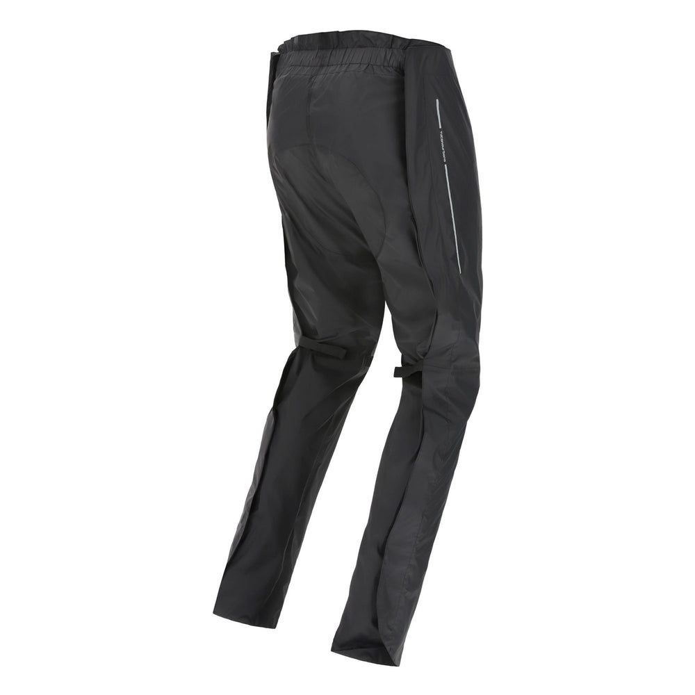 Sur-pantalon de pluie vélo Tucano Urbano Pantaway noir, vue de profil