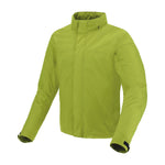 Veste de pluie vélo Tucano Urbano Rain Over Hydroscud vert citron, vue de face sur fond blanc