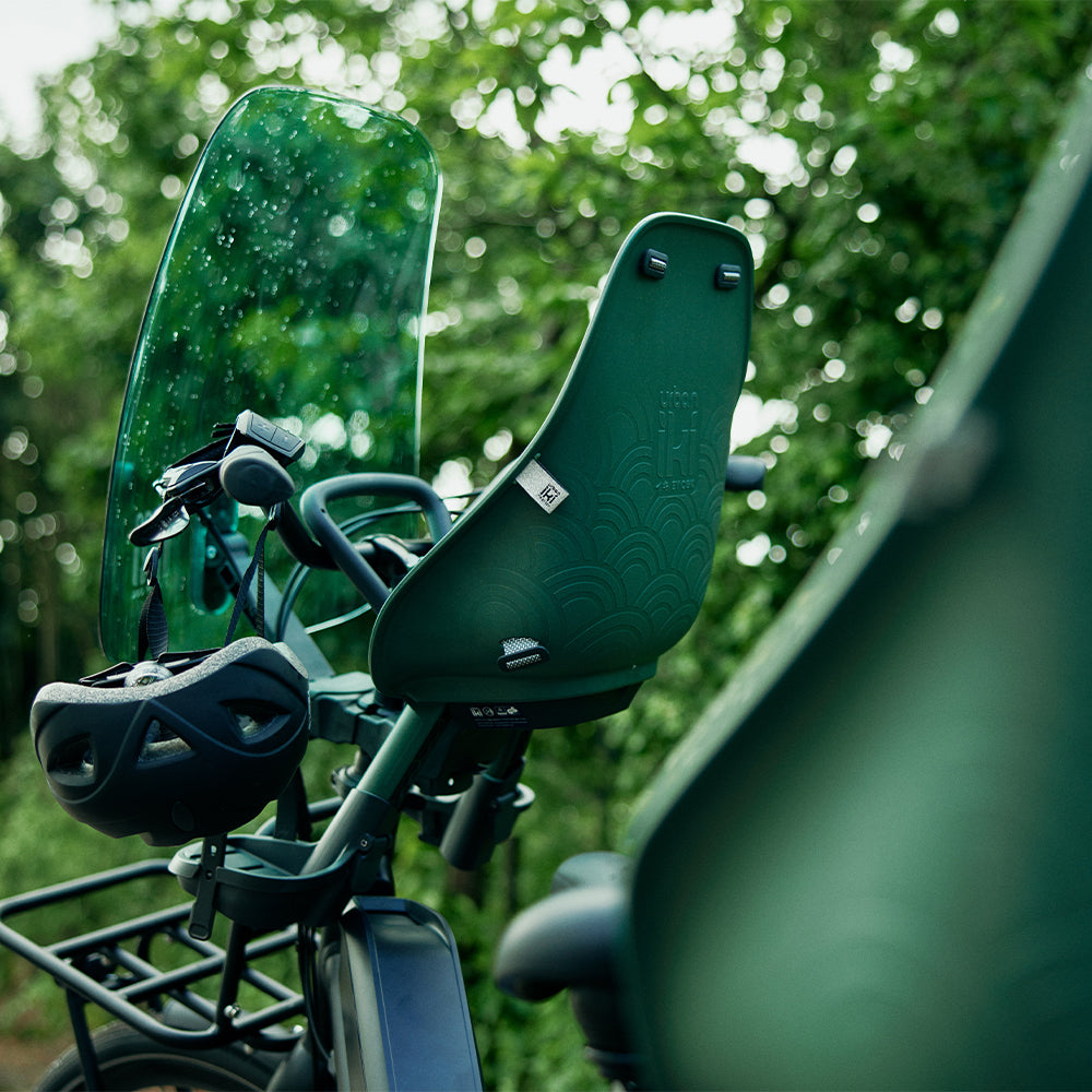 Siège vélo enfant avant Urban Iki BIO vert/noir