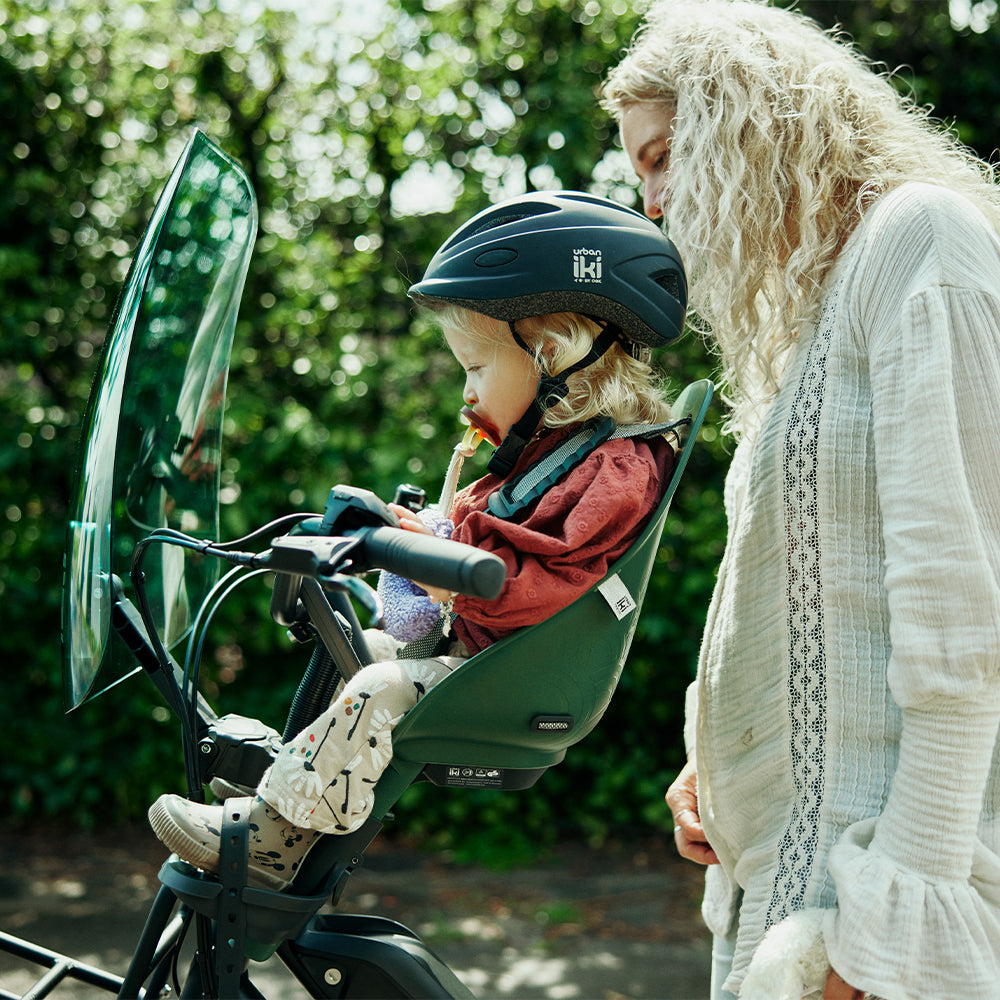 Siège vélo enfant avant Urban Iki BIO vert/noir