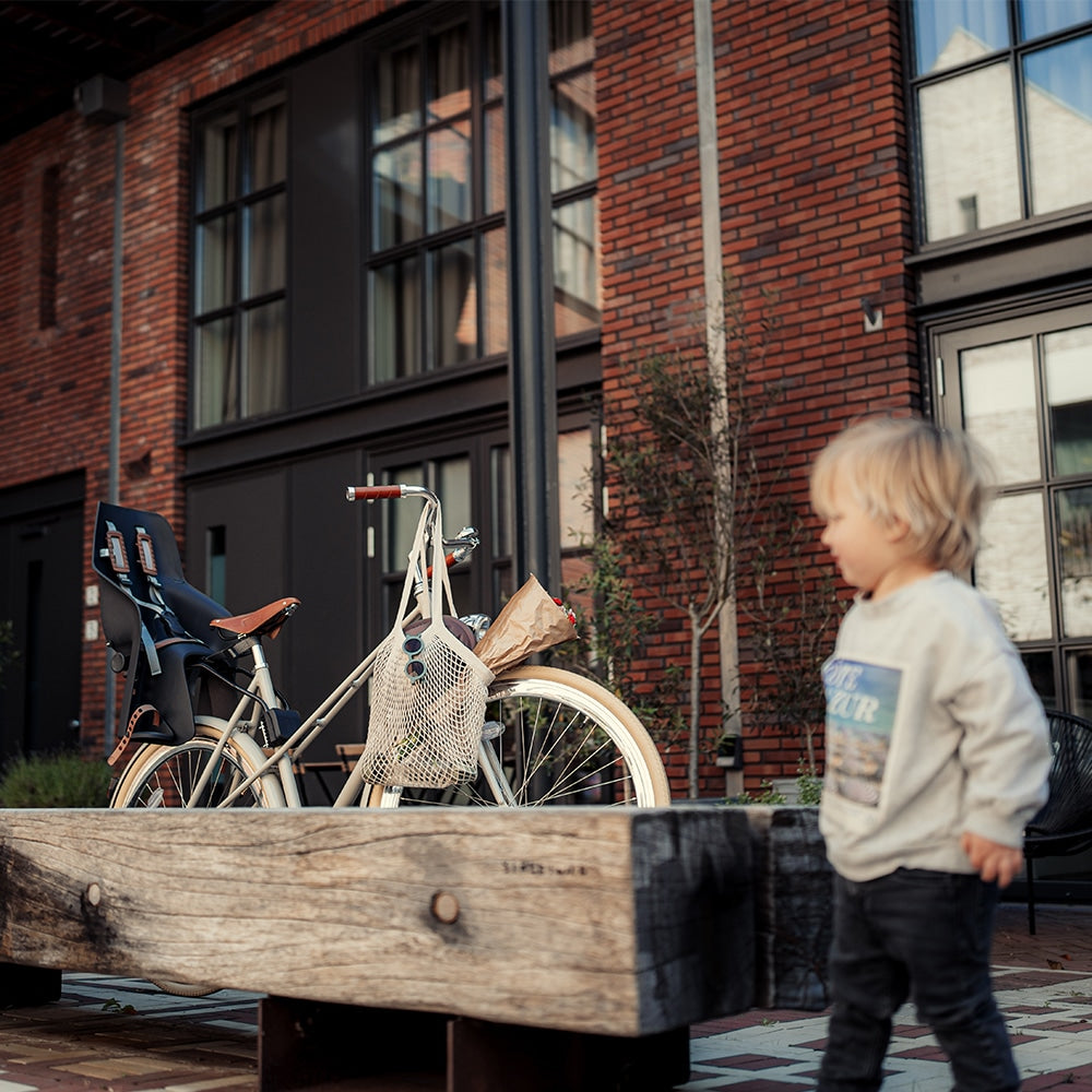 Siège vélo enfant arrière Urban Iki U-me Easyfix noir/marron