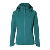 Veste imperméable vélo Basil Skane femme coloris Vert Bleuté - detail du tissu stretch