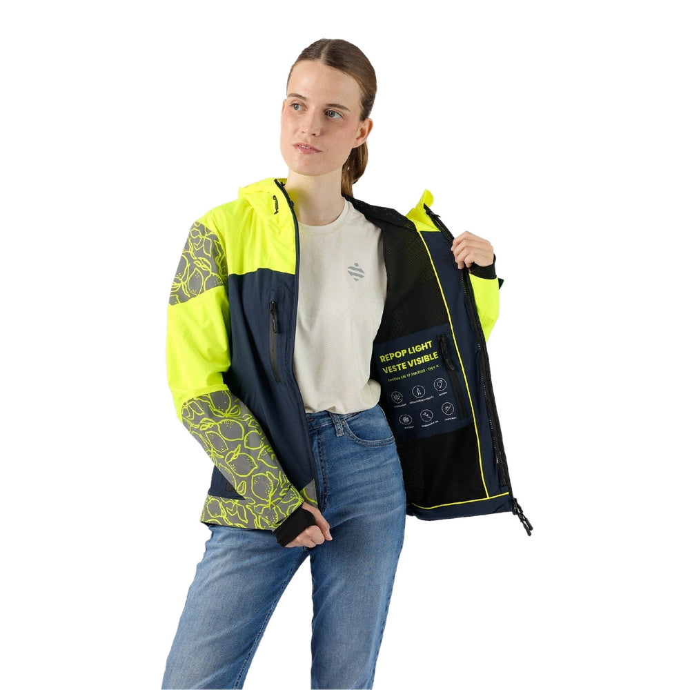 Veste vélo légère Urban Circus REPOP Light Bleu/Jaune motif photo 5