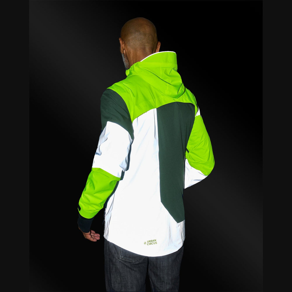 Veste vélo réversible certifiée Urban Circus REPOP Kaki/Vert photo 4