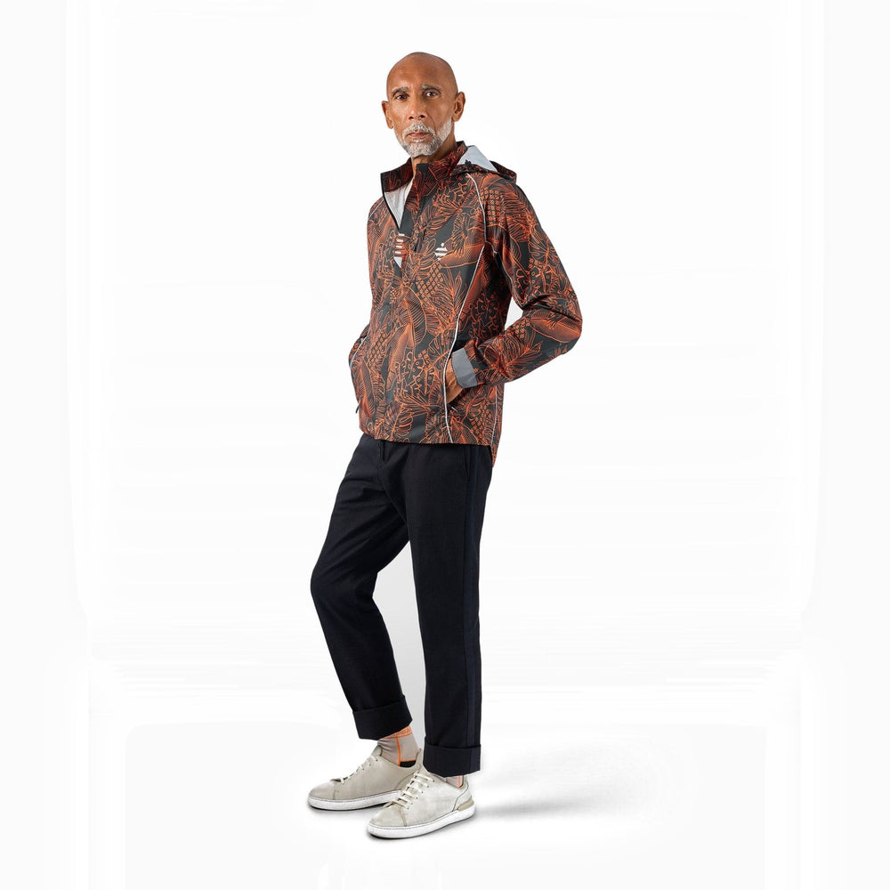 Veste vélo ultra légère Urban Circus Escapade Noir/Orange motif photo 1