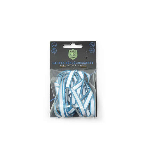 Lacets réfléchissants TOAD Bleus turquoise