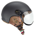 Casque vélo CGM EBI Vintage Graphite vue de côté