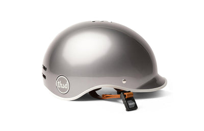 Casque vélo vintage Thousand Heritage polished titanium vue poplock